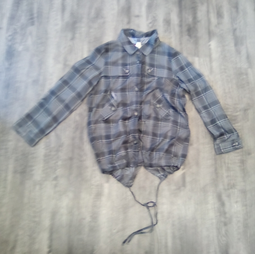 We The Free Plaid Button-Up Jacket